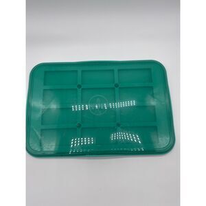 Pampered Chef Silicone Snack Bar Maker with Lid Teal